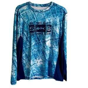 Silver Bait Performance Fishing Long Sleeve Shirt Men's Large NEW